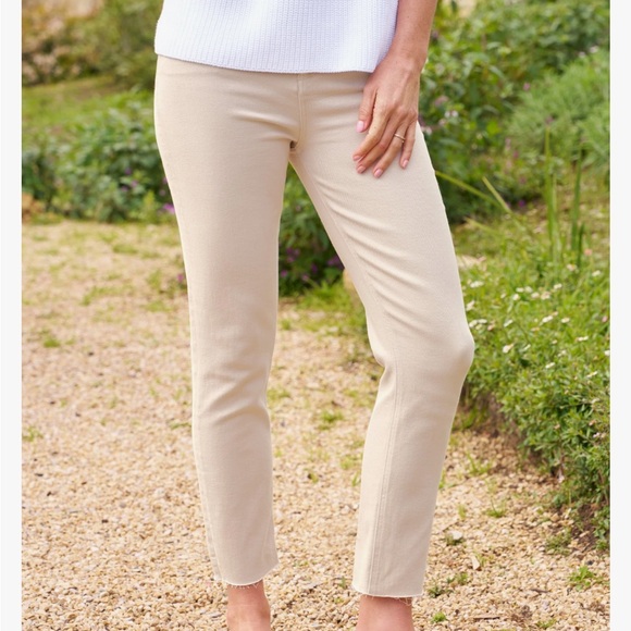 Frank & Eileen Denim - Frank & Eileen Derry Slim Straight Mid-Rise Jeans, Sand Waist 28